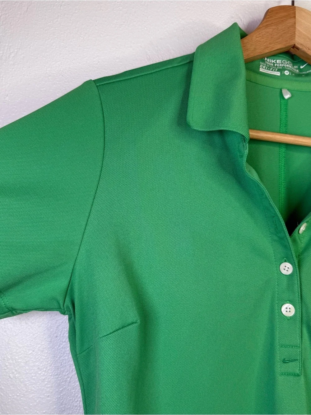 Nike Golf Tour Performance Women's Dri-Fit Green Victory Golf Polo Size Medium